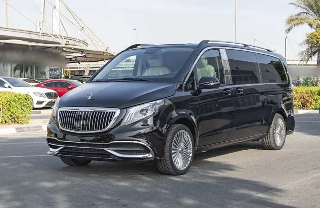 Mercedes V Class chauffeur Dubai — spacious group transfer vehicle