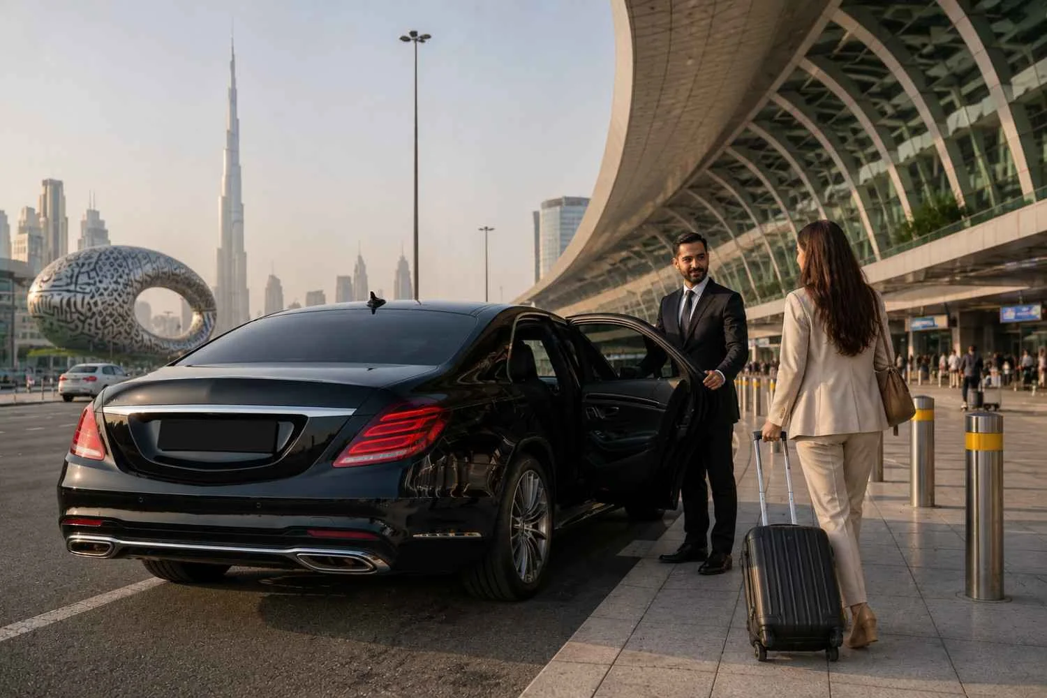 Dubai Airport Transfer Luxury Car With Professional Driver