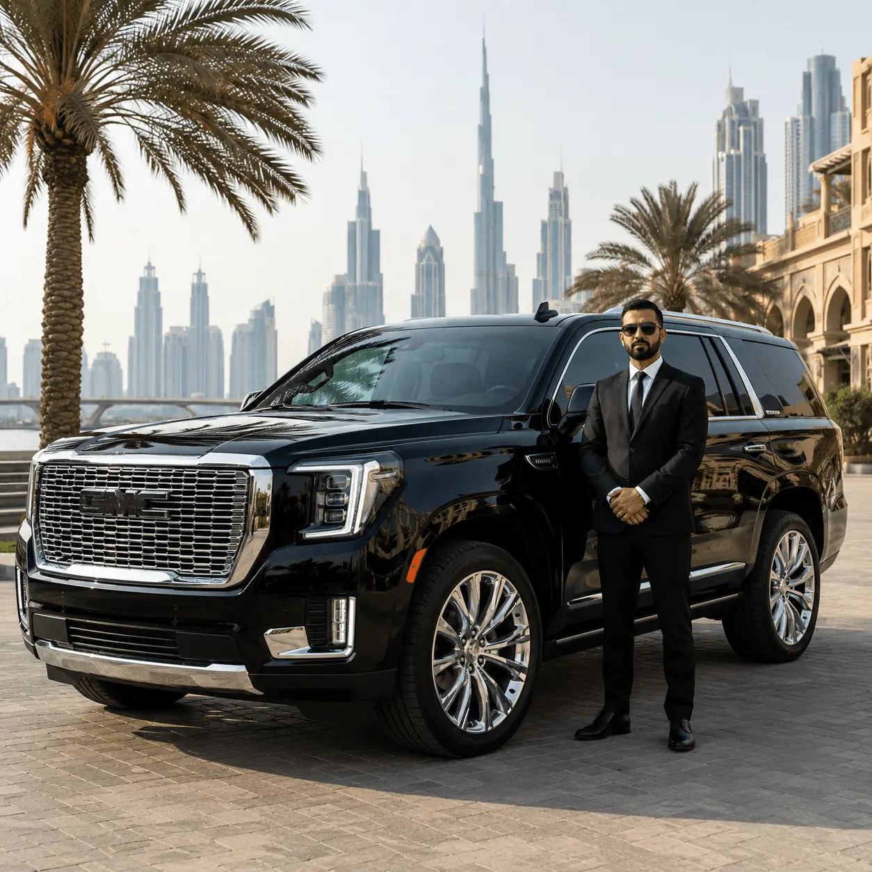 GMC Yukon Denali with Driver in Dubai