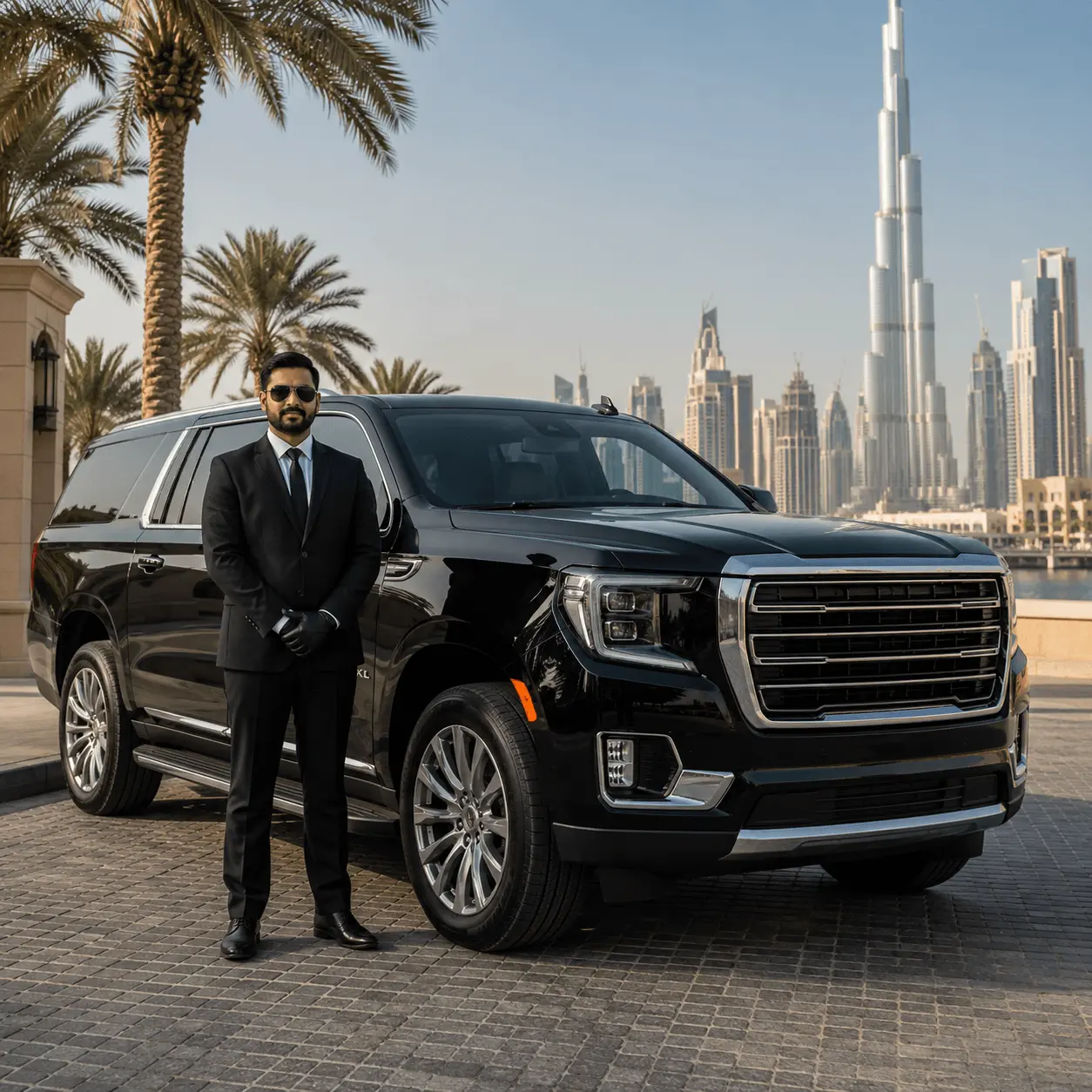 GMC Yukon XL with Driver in DUbai