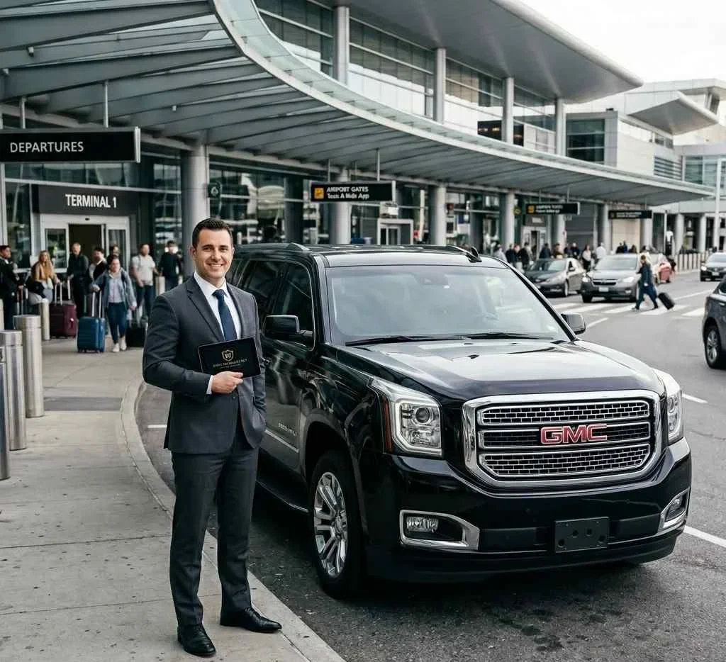 Luxury Dubai Airport Transfer service with professional chauffeur
