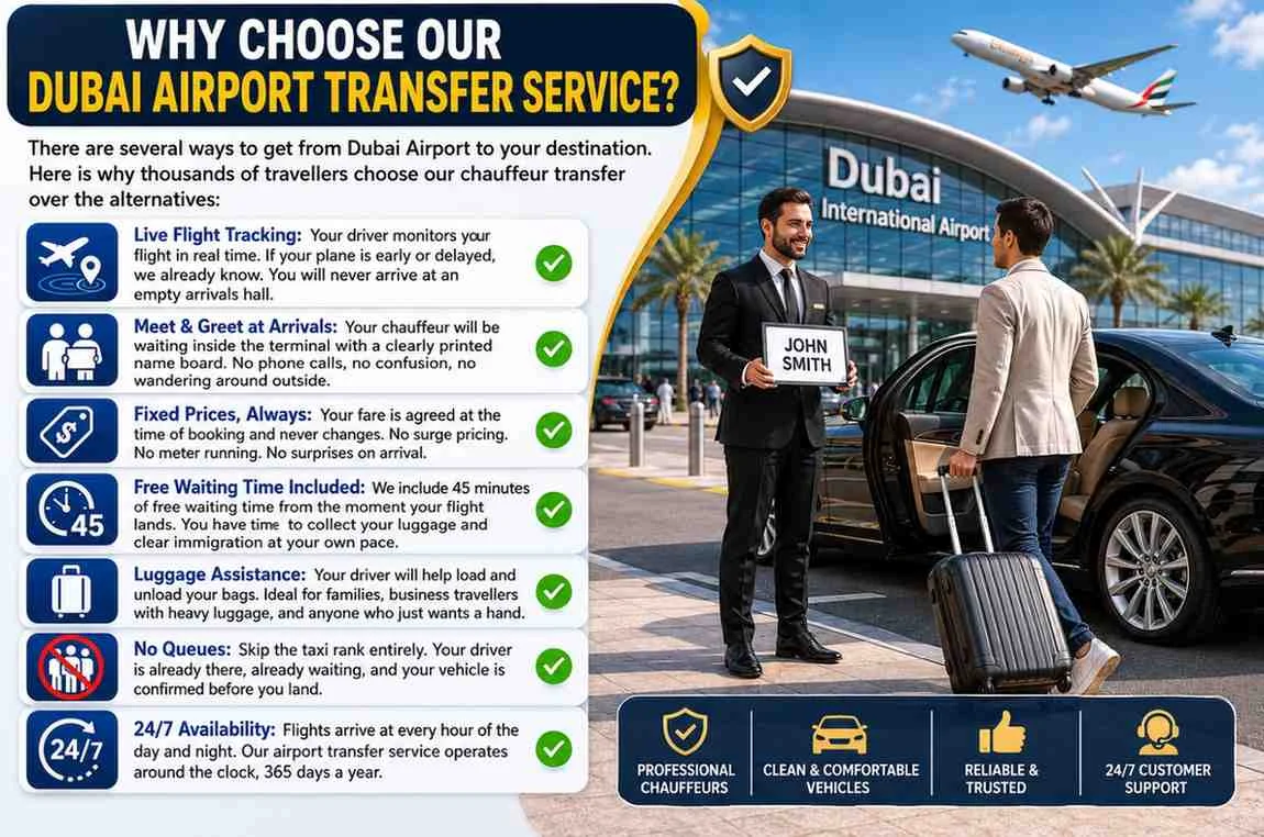 Why Choose Our Dubai Airport Transfer Service