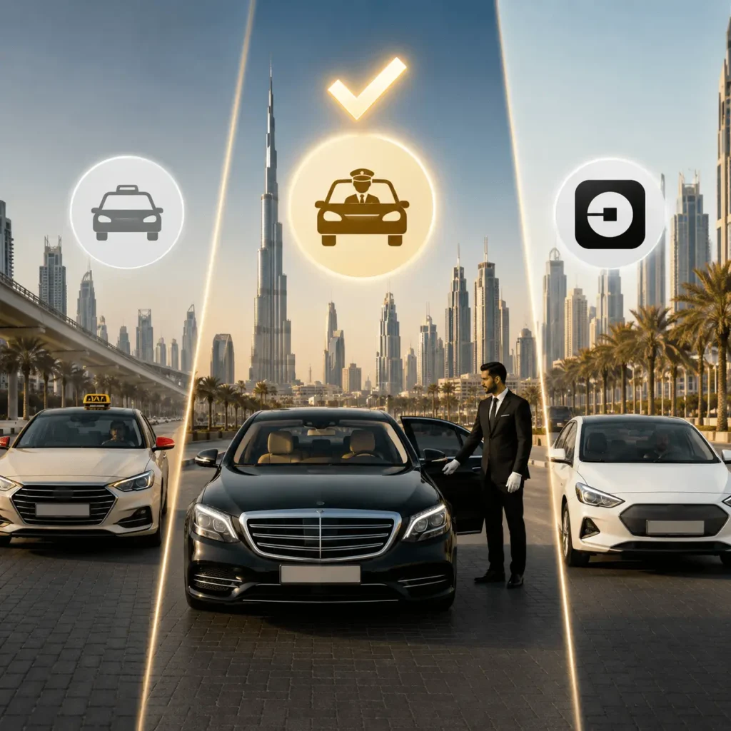 Car With Driver vs Taxi vs Uber in Dubai Which Is Bes