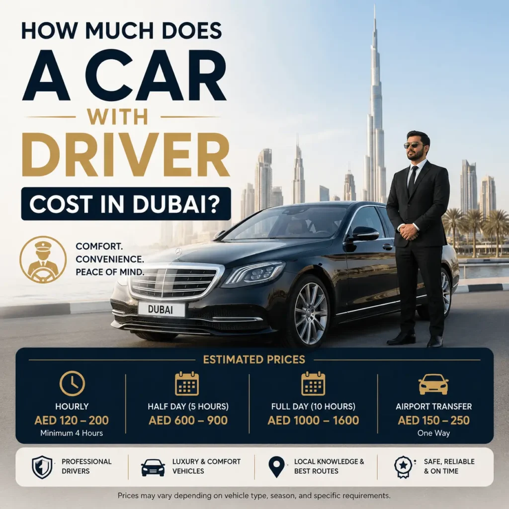 How Much Does a Car With Driver Cost in Dubai